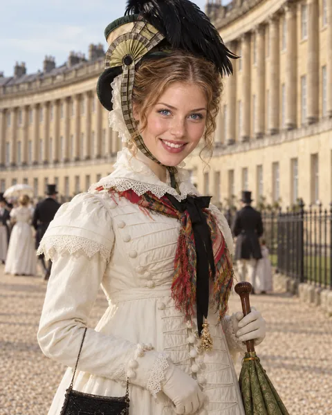 Regency portrait as Isabella Thorpe, The Bath Flirt