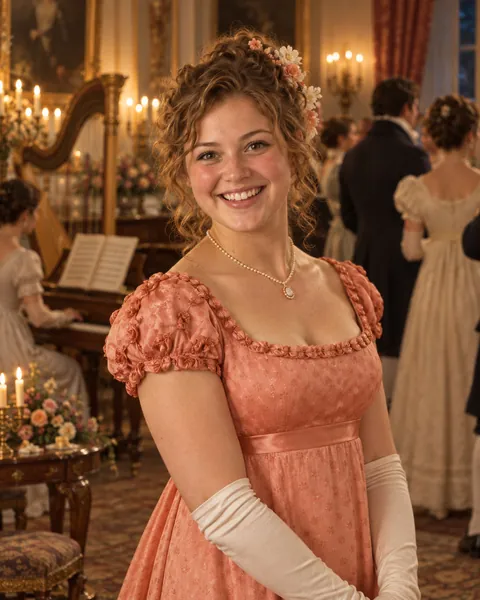 Regency portrait as Louisa Musgrove, Evening at Uppercross