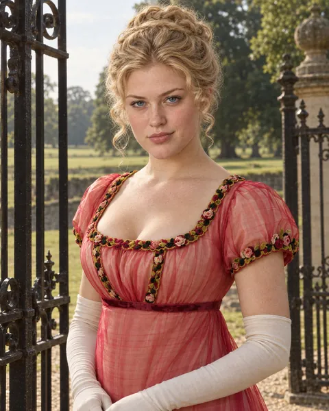 Regency portrait as Maria Bertram, The Gate at Sotherton