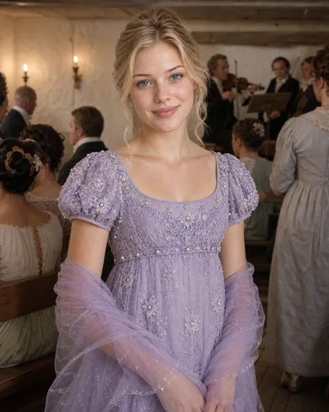 Jane Bennet, eldest of the Bennet sisters, Regency portrait at the Meryton assembly