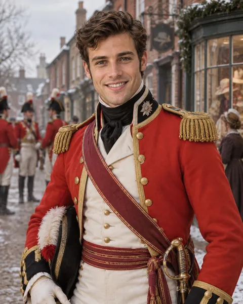 Mr Wickham portrait, The Meryton Militia