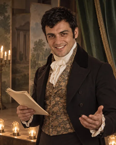 Regency portrait as Henry Crawford, Lovers' Vows