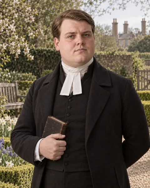 Mr Collins portrait, The Hunsford Parsonage